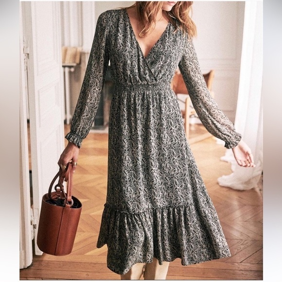 Sezane Paisley Print Dress UK 6